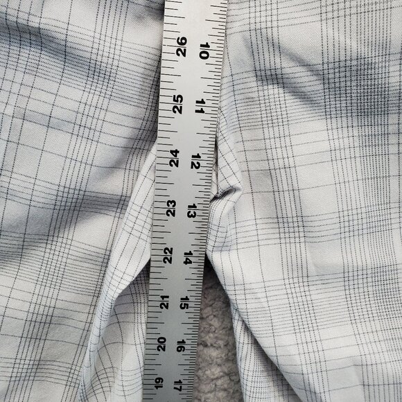 Hurley Mens Shorts Light Gray 28 Check Pattern Granada Length 21.5” Casu… - Picture 6 of 10